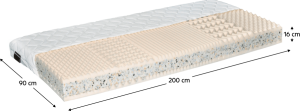 Matrace, gumotex, 200x90 cm, CATI V