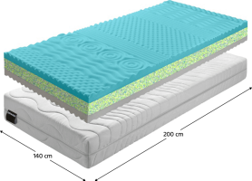 Matrace, pěnový, 140x200, BE KATARÍNA 10 NEW