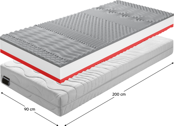 Matrace, pěnový, 90x200, BE TEMPO 30 NEW