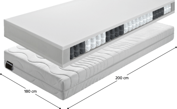 Matrace, pružinová, 180x200, BE TEXEL ALERGIK NEW