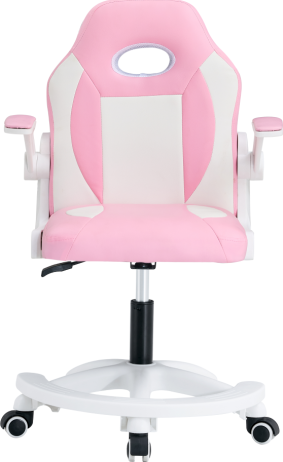 Otočná židle ODELIA růžová/bílá