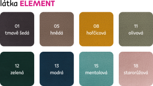 Šedá sedací souprava BALTIK levý roh