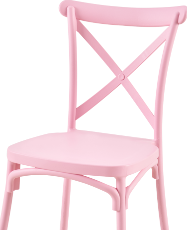 Růžová stohovatelná židle SAVITA